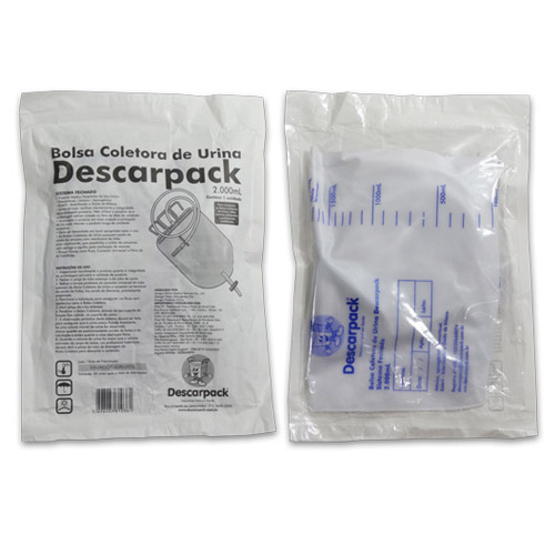 Bolsa Coletora de Urina para Leito – Sistema Fechado – 2 L